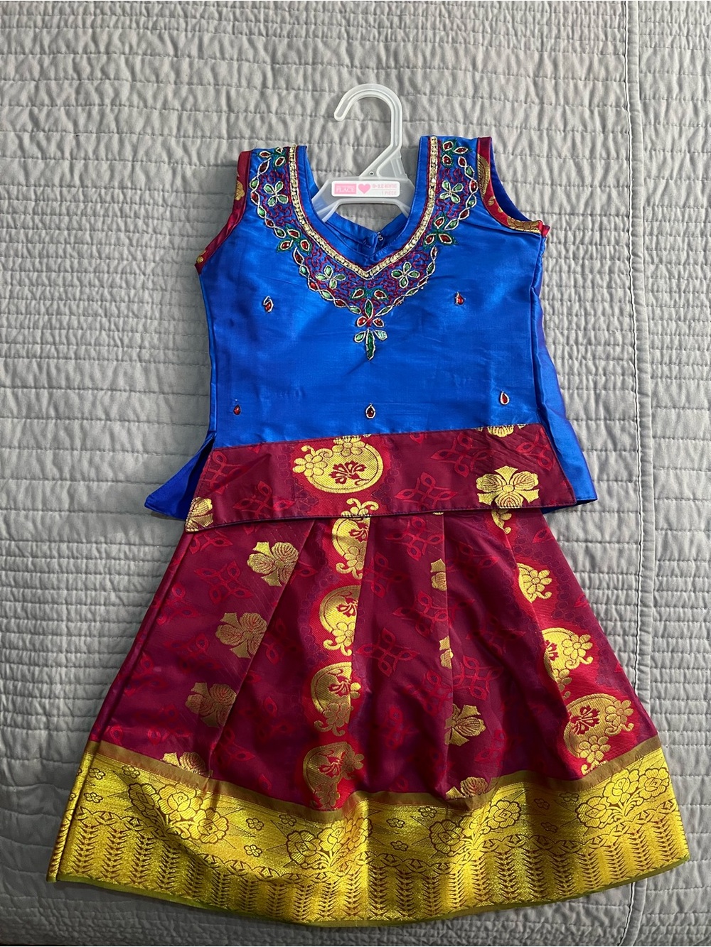 Indian Traditional Kids Festive Dress - Size 16(1 - 1.5 Year)